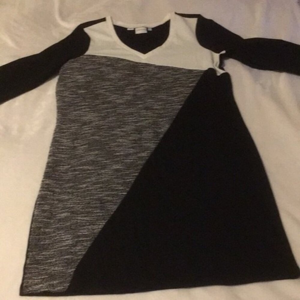 Junarose US 1x Black White Dress